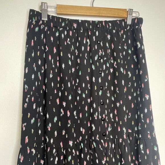 12 Thompson Skirt Y2K Button Down Front With Slit  Multicolor‎ Skirt. SZ L - Picture 9 of 12